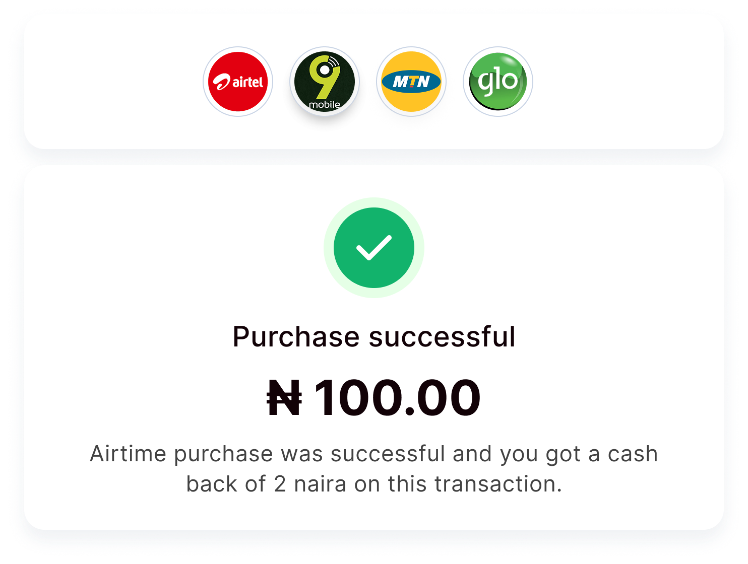 Purchase Successful Image